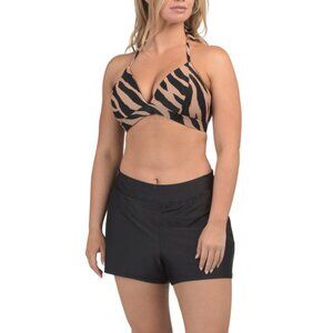 ARTESANDS Animal Ben Galay Two-piece Halter Neck Swim Top With Swim Shorts Set